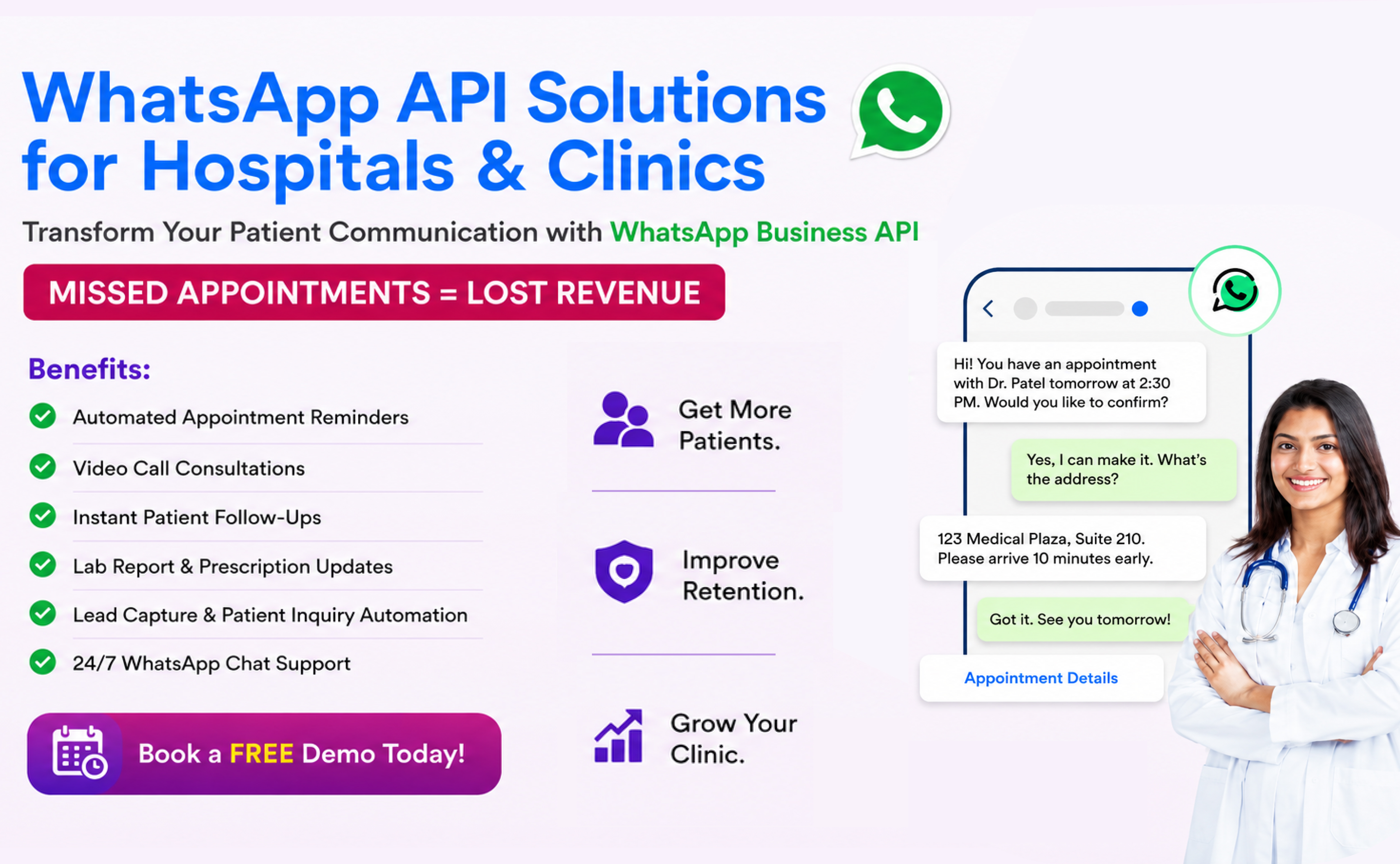 How Hospitals Can Use WhatsApp API for Patient Follow-ups and Lead Generation